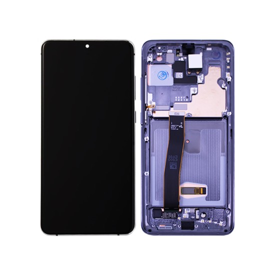 Touch+Display+Frame Samsung Galaxy S20 Ultra/G988 Service Pack Prata